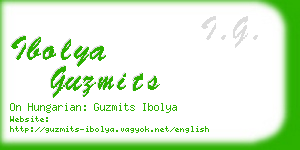 ibolya guzmits business card